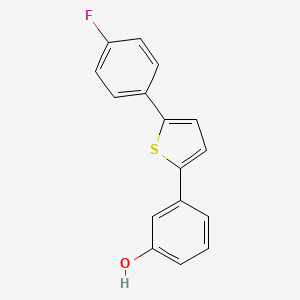 molecular formula C16H11FOS B10842803 3-[5-(4-Fluorophenyl)-2-thienyl]phenol 
