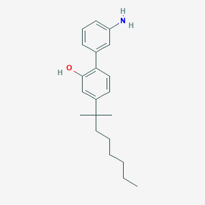 molecular formula C21H29NO B10842846 3''-Amino-4-(1,1-dimethyl-heptyl)-biphenyl-2-ol 