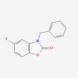 molecular formula C14H10FNO2 B10842878 3-benzyl-5-fluorobenzo[d]oxazol-2(3H)-one 