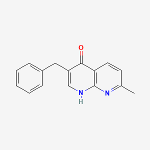 molecular formula C16H14N2O B10842898 3-Benzyl-7-methyl-[1,8]naphthyridin-4-ol 