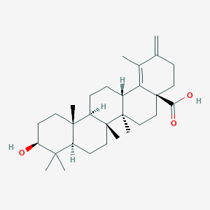 molecular formula C30H46O3 B10842910 3beta-Hydroxyrus-18,20(30)-dien-28-oic acid 