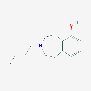 molecular formula C14H21NO B10842934 3-Butyl-2,3,4,5-tetrahydro-1H-benzo[d]azepin-6-ol 