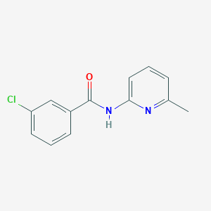 molecular formula C13H11ClN2O B10842970 3-chloro-N-(6-methylpyridin-2-yl)benzamide 
