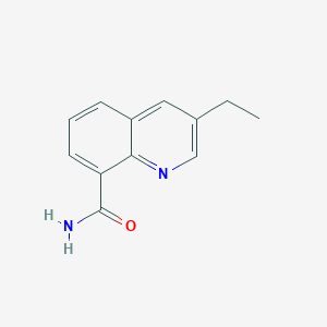 molecular formula C12H12N2O B10843034 3-Ethylquinoline-8-carboxamide CAS No. 1106785-32-3