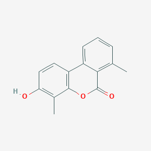 molecular formula C15H12O3 B10843043 3-hydroxy-4,7-dimethyl-6H-benzo[c]chromen-6-one 