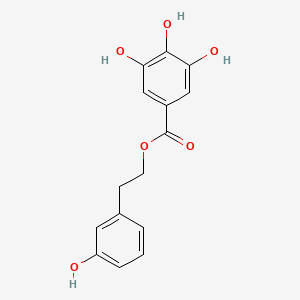 molecular formula C15H14O6 B10843059 3-Hydroxyphenethyl 3,4,5-trihydroxybenzoate 