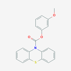 molecular formula C20H15NO3S B10843069 3-methoxyphenyl 10H-phenothiazine-10-carboxylate 
