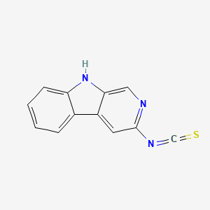 molecular formula C12H7N3S B10843087 3-Isothiocyanato-9H-beta-carboline 