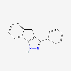 molecular formula C16H12N2 B10843150 3-Phenyl-1,4-dihydroindeno[1,2-c]pyrazole 