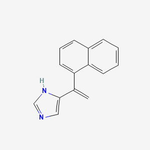 molecular formula C15H12N2 B10843238 4-(1-Naphthalen-1-yl-vinyl)-1H-imidazole 