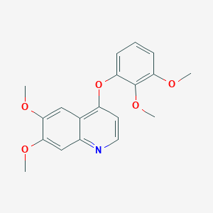 molecular formula C19H19NO5 B10843303 4-(2,3-Dimethoxy-phenoxy)-6,7-dimethoxy-quinoline 