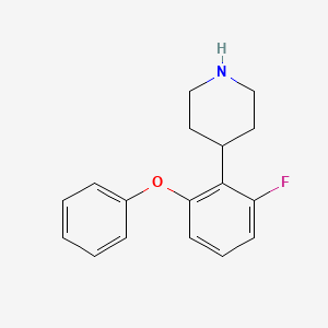 molecular formula C17H18FNO B10843353 4-(2-Fluoro-6-phenoxyphenyl)piperidine 