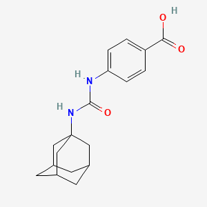 molecular formula C18H22N2O3 B10843411 4-(3-Adamantan-1-yl-ureido)-benzoic acid 