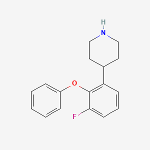 molecular formula C17H18FNO B10843465 4-(3-Fluoro-2-phenoxyphenyl)piperidine 