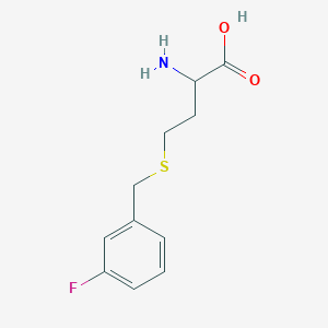 molecular formula C11H14FNO2S B10843489 4-(3-Fluorobenzylthio)-2-aminobutanoic acid 