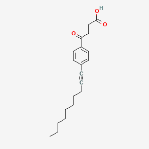 molecular formula C20H26O3 B10843510 4-(4-(Dec-1-ynyl)phenyl)-4-oxobutanoic acid 
