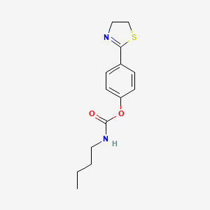 molecular formula C14H18N2O2S B10843528 4-(4,5-Dihydrothiazol-2-yl)phenyl butylcarbamate 