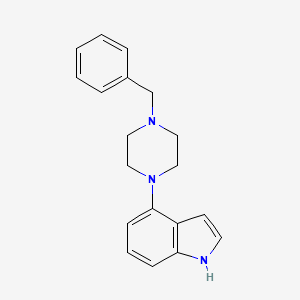 molecular formula C19H21N3 B10843537 4-(4-Benzyl-piperazin-1-yl)-1H-indole 