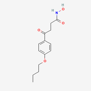 molecular formula C14H19NO4 B10843552 4-(4-Butoxy-phenyl)-N-hydroxy-4-oxo-butyramide 