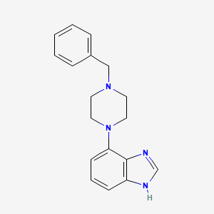 molecular formula C18H20N4 B10843571 4-(4-Benzyl-piperazin-1-yl)-1H-benzoimidazole 