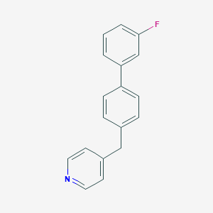 molecular formula C18H14FN B10843581 4-(4''-Fluoro-biphenyl-4-ylmethyl)pyridine 