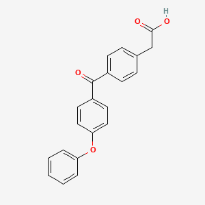 molecular formula C21H16O4 B10843590 4-(4-Phenoxybenzoyl)phenylacetic acid 