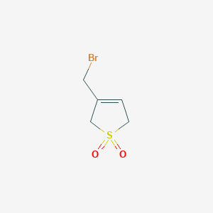 molecular formula C5H7BrO2S B108436 3-(Bromomethyl)-2,5-dihydrothiophene 1,1-dioxide CAS No. 31554-48-0
