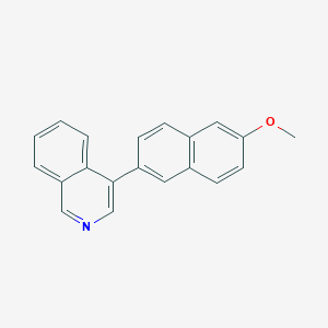 molecular formula C20H15NO B10843658 4-(6-Methoxynaphthalen-2-yl)isoquinoline 