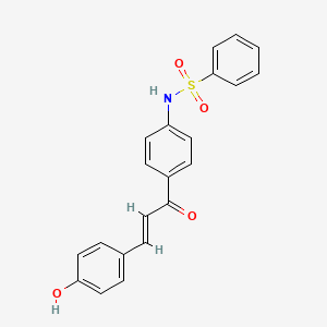 molecular formula C21H17NO4S B10843667 4''-(Benzensulfonamide)-4-hydroxychalcone 