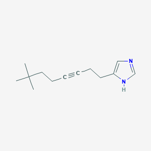 molecular formula C13H20N2 B10843672 4-(7,7-Dimethyl-oct-3-ynyl)-1H-imidazole 