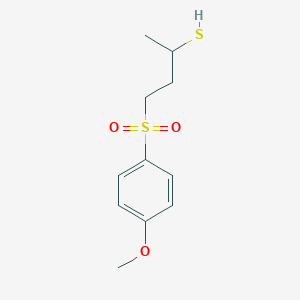 molecular formula C11H16O3S2 B10843695 4-(4-Methoxy-benzenesulfonyl)-butane-2-thiol 