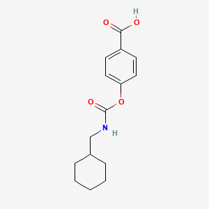 molecular formula C15H19NO4 B10843720 4-(Cyclohexylmethylcarbamoyloxy)benzoic acid 