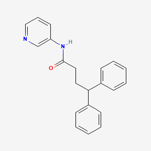 molecular formula C21H20N2O B10843848 4,4-Diphenyl-N-(pyridin-3-yl)-butyramide 
