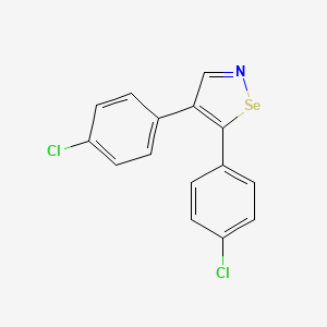 molecular formula C15H9Cl2NSe B10843855 4,5-Bis(4-chlorophenyl)-1,2-selenazole 