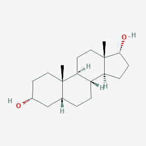 molecular formula C₁₉H₃₂O₂ B108439 5beta-Androstane-3alpha,17alpha-diol CAS No. 5856-10-0