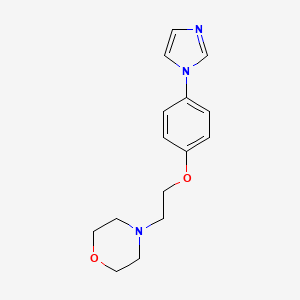 molecular formula C15H19N3O2 B10843931 4-[2-(4-Imidazol-1-yl-phenoxy)-ethyl]-morpholine 