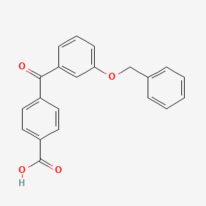molecular formula C21H16O4 B10843950 4-[3-(Benzyloxy)benzoyl]benzoic acid 