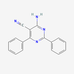 molecular formula C17H12N4 B10843978 4-Amino-2,6-diphenylpyrimidine-5-carbonitrile CAS No. 20954-77-2