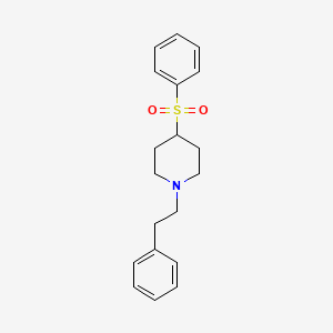 molecular formula C19H23NO2S B10844024 4-Benzenesulfonyl-1-phenethyl-piperidine 