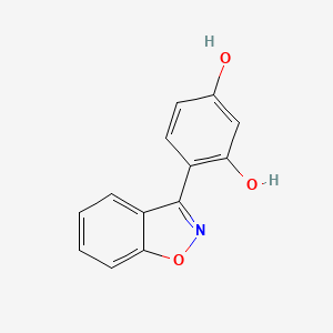 molecular formula C13H9NO3 B10844031 4-Benzo[d]isoxazol-3-yl-benzene-1,3-diol 