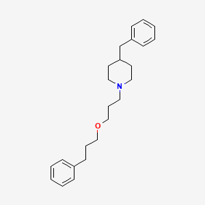 molecular formula C24H33NO B10844049 4-Benzyl-1-[3-phenylpropoxy)propyl]piperidine 