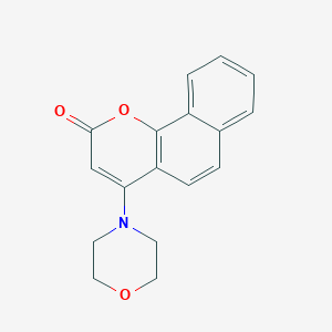molecular formula C17H15NO3 B10844339 4-Morpholin-4-yl-benzo[h]chromen-2-one 