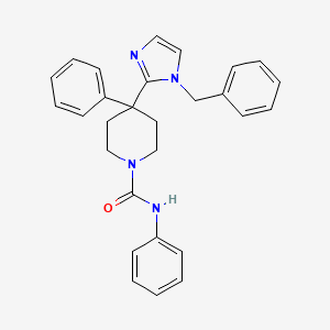 molecular formula C28H28N4O B10844385 4-phenyl-4-[1H-imidazol-2-yl]-piperidine 