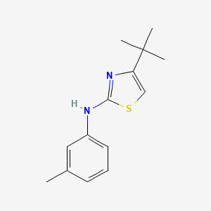 molecular formula C14H18N2S B10844469 4-tert-butyl-N-m-tolylthiazol-2-amine 