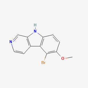 molecular formula C12H9BrN2O B10844692 5-Bromo-6-methoxy-beta-carboline 