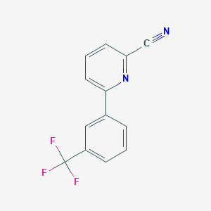 molecular formula C13H7F3N2 B10844946 6-(3-(Trifluoromethyl)phenyl)picolinonitrile CAS No. 833457-45-7
