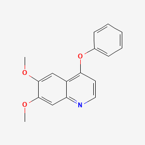 molecular formula C17H15NO3 B10845157 6,7-Dimethoxy-4-phenoxy-quinoline 