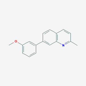 molecular formula C17H15NO B10845469 7-(3-Methoxyphenyl)-2-methylquinoline 