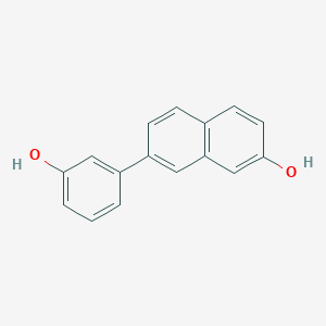 molecular formula C16H12O2 B10845476 7-(3-Hydroxyphenyl)-2-naphthol 