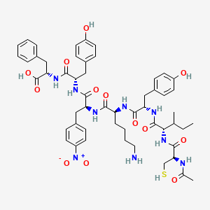 molecular formula C53H67N9O13S B10846199 Ac-Cys-Ile-Tyr-Lys-Phe(4-NO2)-Tyr-Phe 